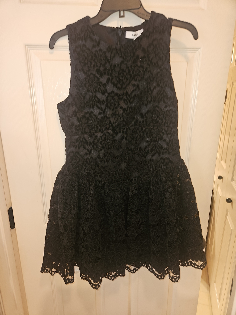 Likely Black Lace Fit-and-Flare Girls' Party Dress